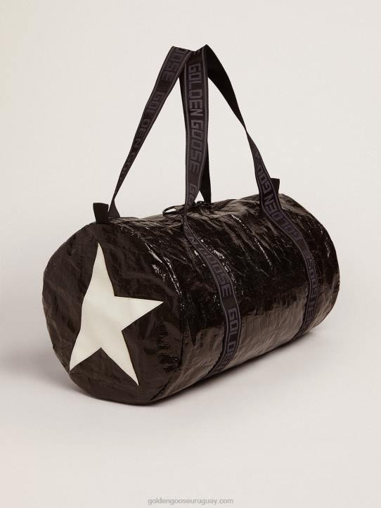 hombres Bolsa de deporte negra star collection con estrellas blancas lateralesGolden Goose 02H6844