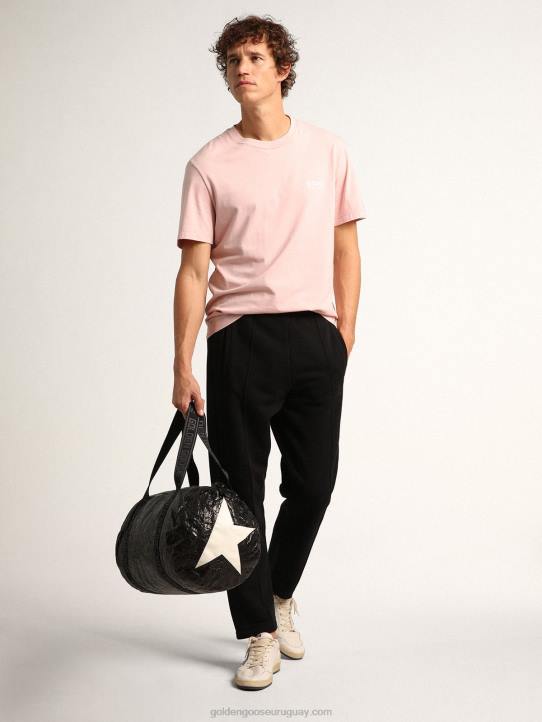 hombres Bolsa de deporte negra star collection con estrellas blancas lateralesGolden Goose 02H6844