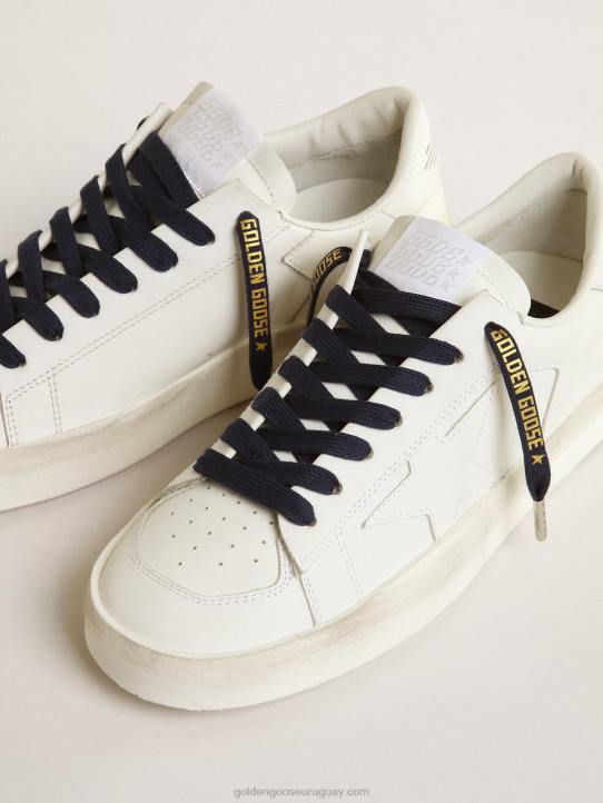 hombres cordones de algodón azul marino con logo dorado en contrasteGolden Goose 02H6420