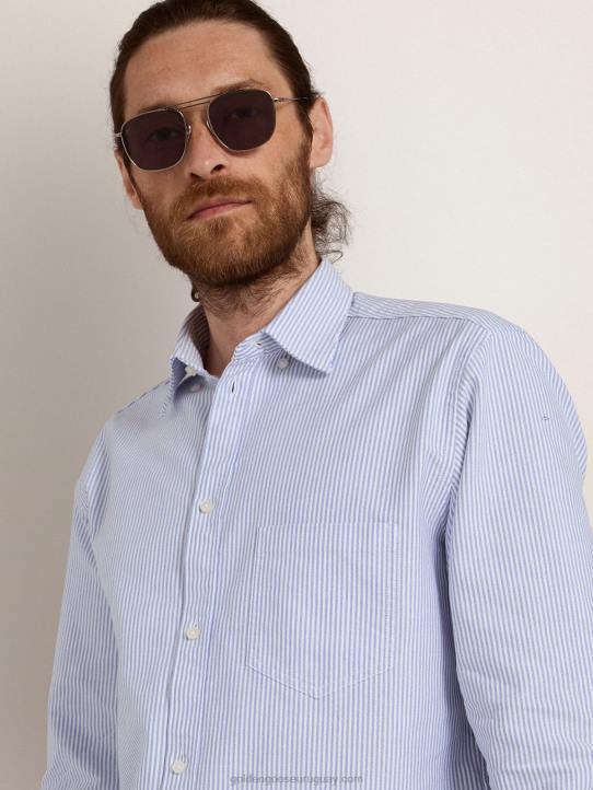hombres montura solar estilo roger aviator con montura negra y lentes negrosGolden Goose 02H6341