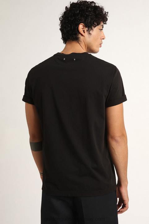 hombres camiseta vintage desgastada de collection en negroGolden Goose 02H6824