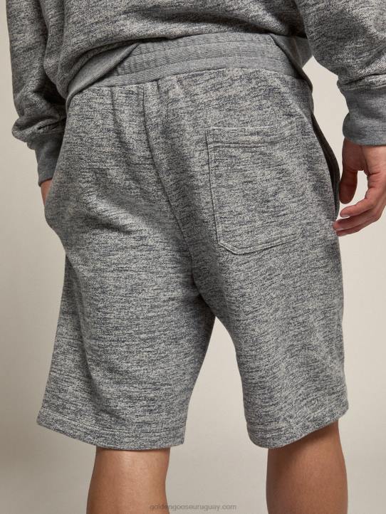 hombres Bermudas gris melange con estrella doradaGolden Goose 02H6748
