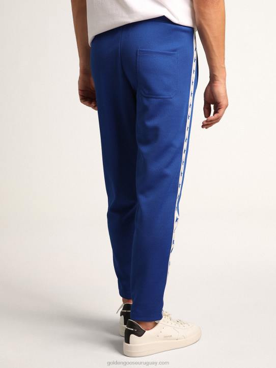 hombres Joggers azul brillante con estrellas en los costadosGolden Goose 02H6737