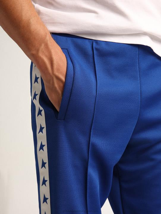 hombres Joggers azul brillante con estrellas en los costadosGolden Goose 02H6737