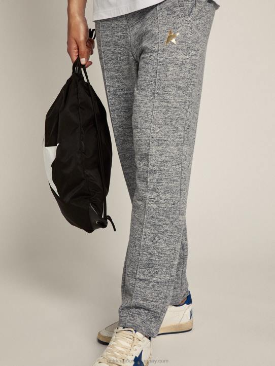 hombres Joggers grises con estrella dorada delanteGolden Goose 02H6778