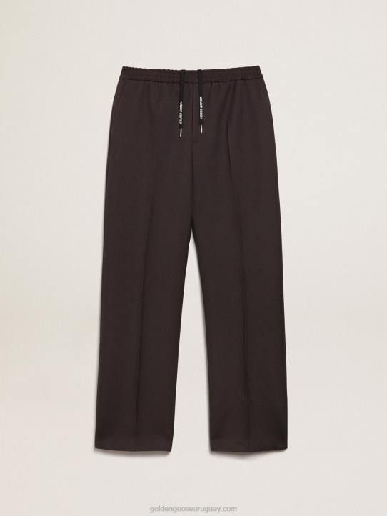 hombres Pantalón jogging de pernera ancha color regaliz colección journeyGolden Goose 02H6746