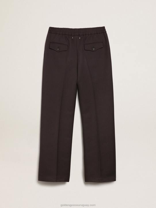 hombres Pantalón jogging de pernera ancha color regaliz colección journeyGolden Goose 02H6746