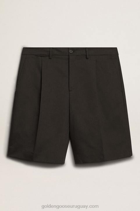 hombres bermudas de algodón negroGolden Goose 02H6823