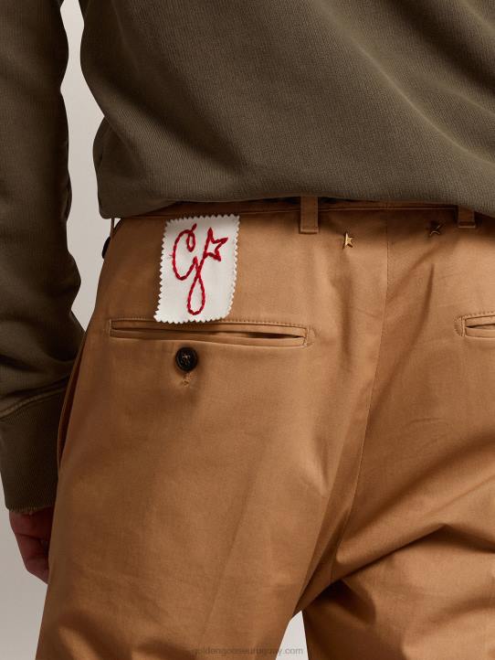 hombres colección chinos de algodón beigeGolden Goose 02H6771