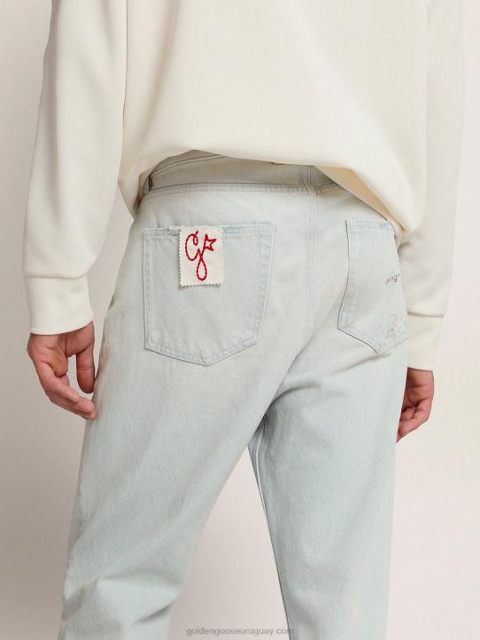 hombres colección jeans blanqueados con tratamiento envejecidoGolden Goose 02H6716