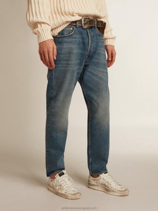 hombres colección jeans slim fit con lavado medioGolden Goose 02H6740