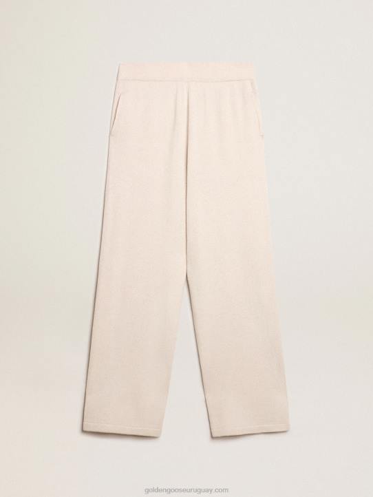 hombres joggers blancos de mezcla de cachemiraGolden Goose 02H6817