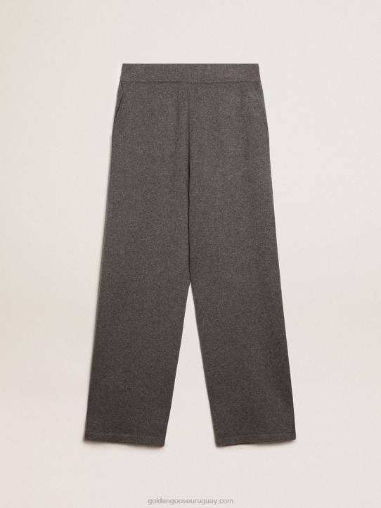 hombres joggers de mezcla de cachemir gris jaspeadoGolden Goose 02H6815