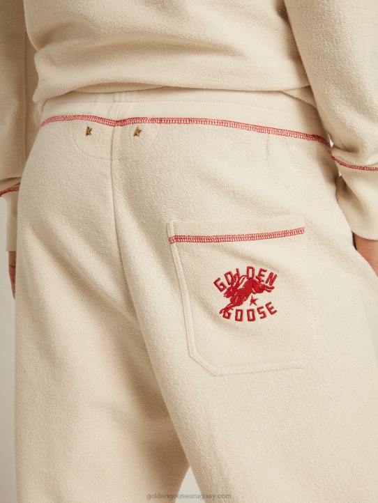 hombres joggers heritage blancos con logo cnyGolden Goose 02H6802