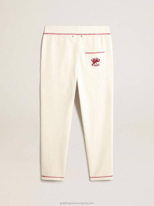 hombres joggers heritage blancos con logo cnyGolden Goose 02H6802