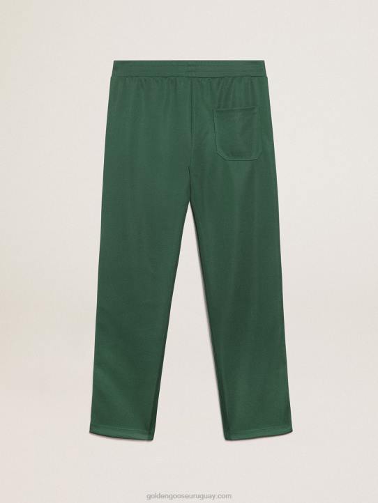 hombres joggers verdes con estrellas a los ladosGolden Goose 02H6710