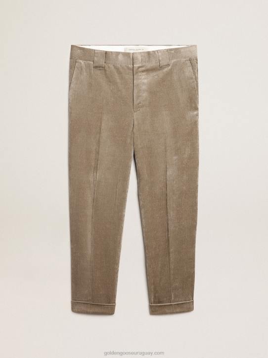 hombres pantalones de pana beige claroGolden Goose 02H6782