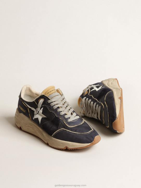 hombres suela de running de nailon azul con estrella blanca estampadaGolden Goose 02H6652