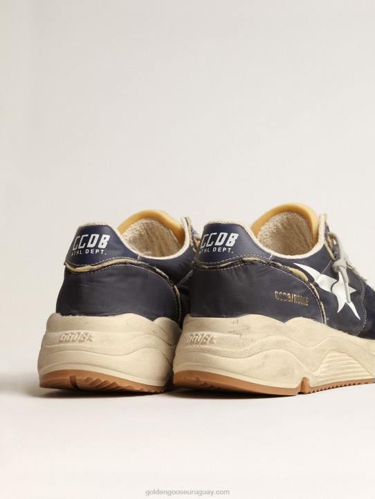 hombres suela de running de nailon azul con estrella blanca estampadaGolden Goose 02H6652