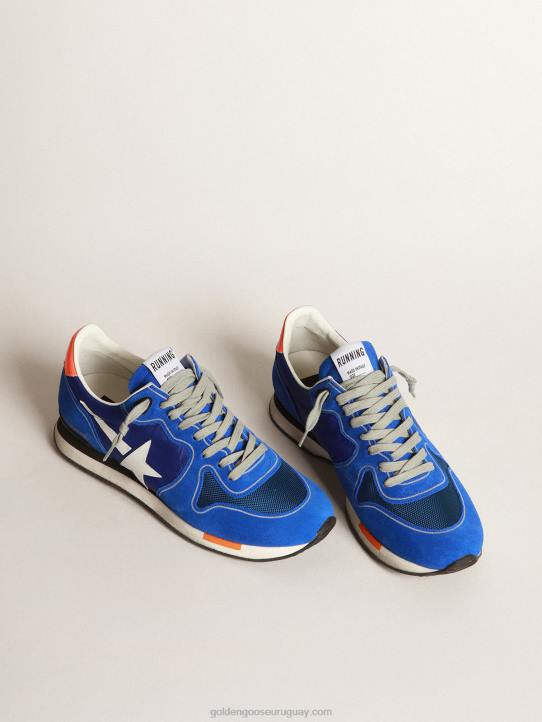 hombres zapatillas running azul eléctrico con estrella blancaGolden Goose 02H6583