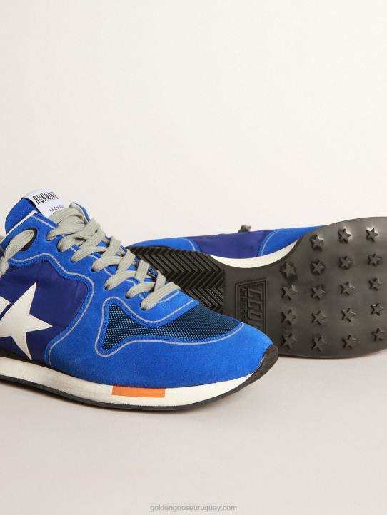 hombres zapatillas running azul eléctrico con estrella blancaGolden Goose 02H6583