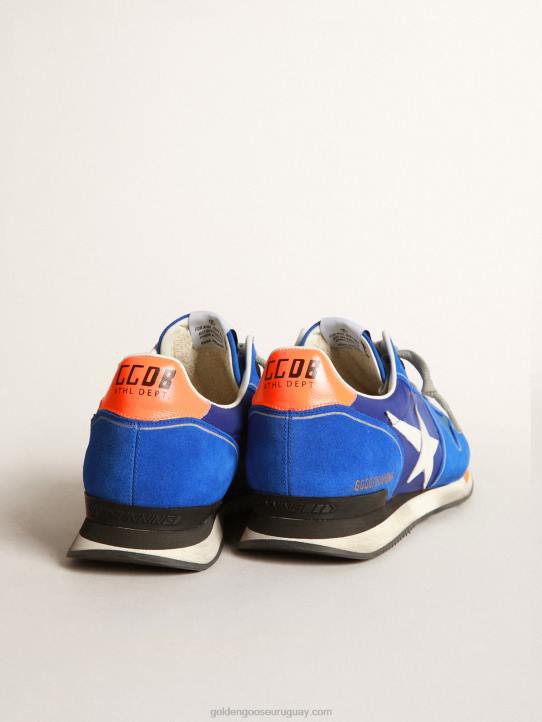 hombres zapatillas running azul eléctrico con estrella blancaGolden Goose 02H6583