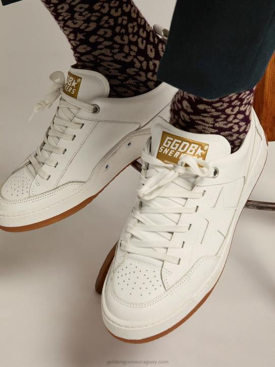 hombres zapatillas sí de piel blanco ópticoGolden Goose 02H6596