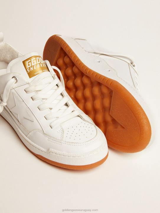 hombres zapatillas sí de piel blanco ópticoGolden Goose 02H6596