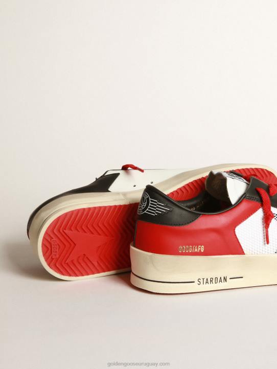 hombres zapatillas stardan de piel con inserciones de mallaGolden Goose 02H6563