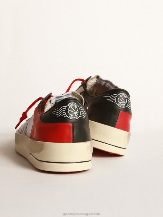 hombres zapatillas stardan de piel con inserciones de mallaGolden Goose 02H6563