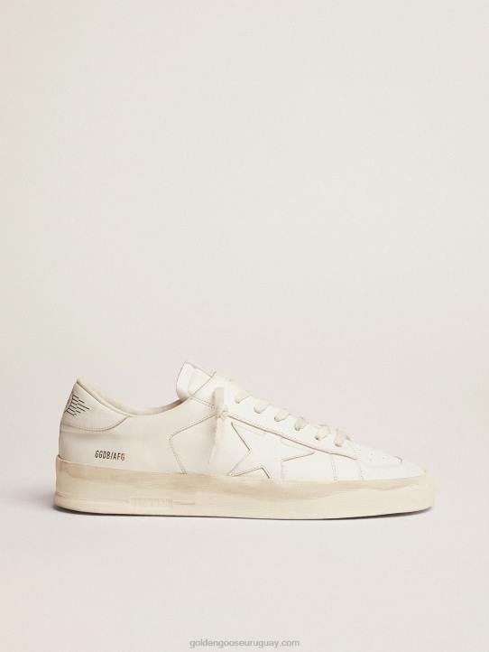 hombres zapatillas stardan de piel total whiteGolden Goose 02H6646