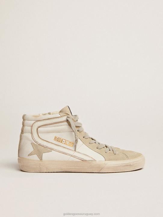 hombres zapatillas deportivas blancas de piel y anteGolden Goose 02H6528
