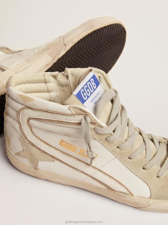 hombres zapatillas deportivas blancas de piel y anteGolden Goose 02H6528