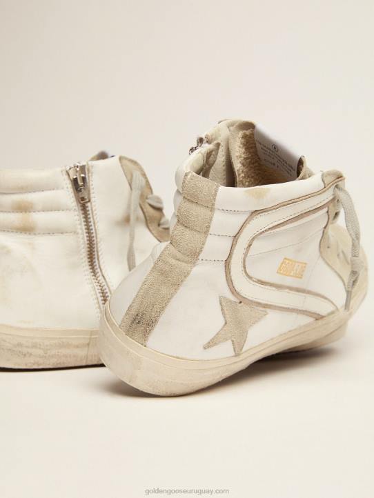 hombres zapatillas deportivas blancas de piel y anteGolden Goose 02H6528