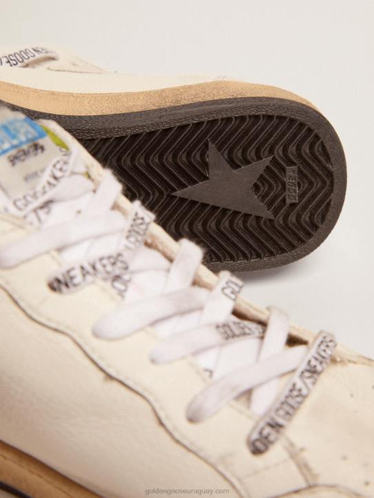 hombres zapatillas ball star ltd con estrella de cuero verde lima y refuerzo en el talónGolden Goose 02H6545