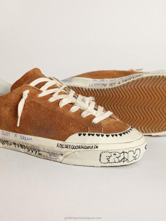 hombres super-star penstar ltd de ante con estrella perforadaGolden Goose 02H6606