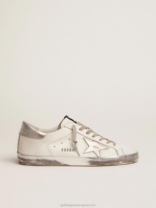 hombres zapatillas super-star con refuerzo de estrella y purpurina en el talónGolden Goose 02H6629