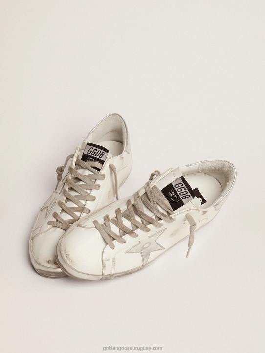 hombres zapatillas super-star con refuerzo de estrella y purpurina en el talónGolden Goose 02H6629