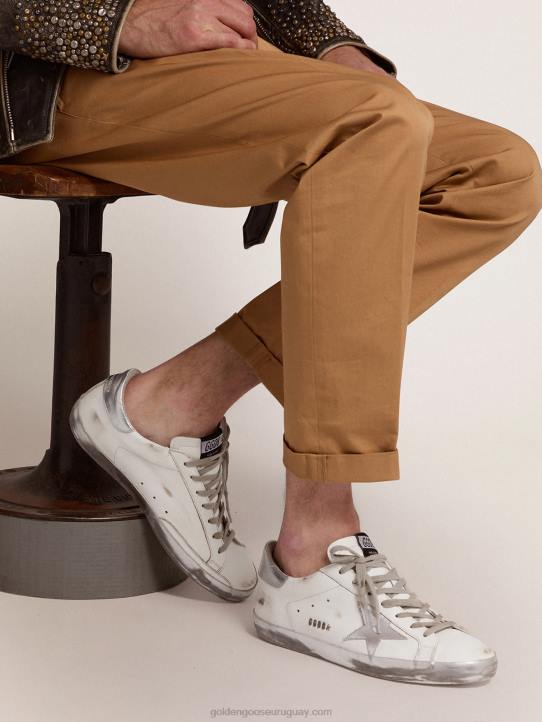 hombres zapatillas super-star con refuerzo de estrella y purpurina en el talónGolden Goose 02H6629