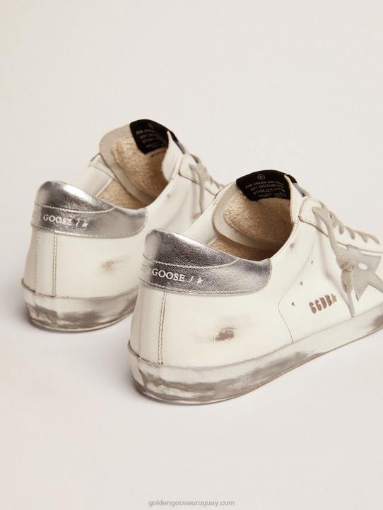 hombres zapatillas super-star con refuerzo de estrella y purpurina en el talónGolden Goose 02H6629
