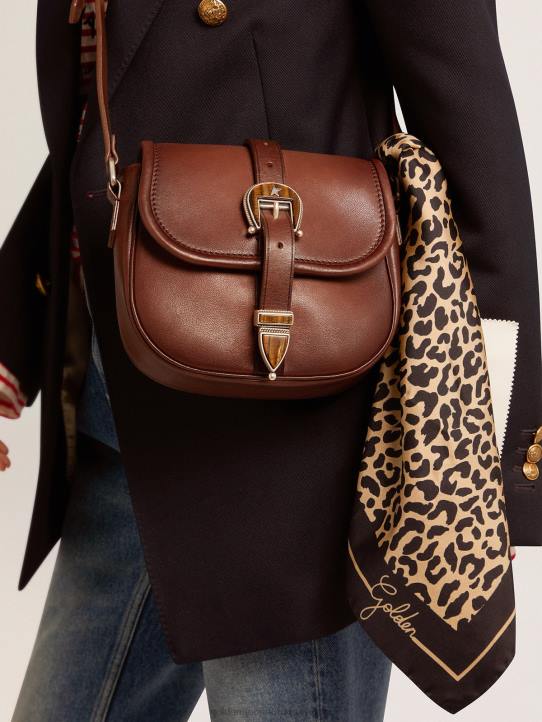 mujer bufanda de la colección en negro con estampado de leopardoGolden Goose 02H6316