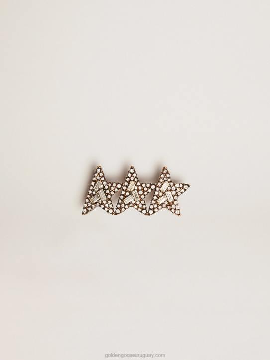 mujer Accesorio de encaje star jewelmates collection con tres estrellas en color oro viejo con cristales decorativosGolden Goose 02H6394