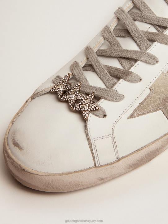 mujer Accesorio de encaje star jewelmates collection con tres estrellas en color oro viejo con cristales decorativosGolden Goose 02H6394
