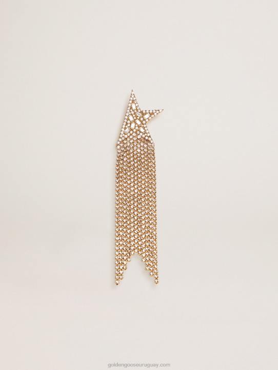 mujer Pendiente individual de la colección star jewelmates en color oro viejo con cristales decorativosGolden Goose 02H6291