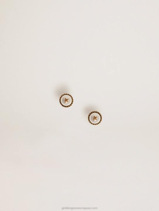 mujer Pendientes de botón de la colección heritage jewelmates en color oro viejoGolden Goose 02H6403