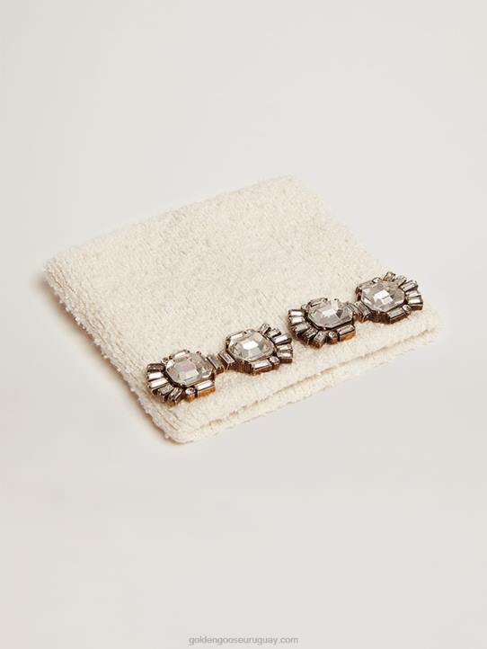 mujer brazalete de la colección jewelmates deco blanco con cristales en forma de baguetteGolden Goose 02H6328