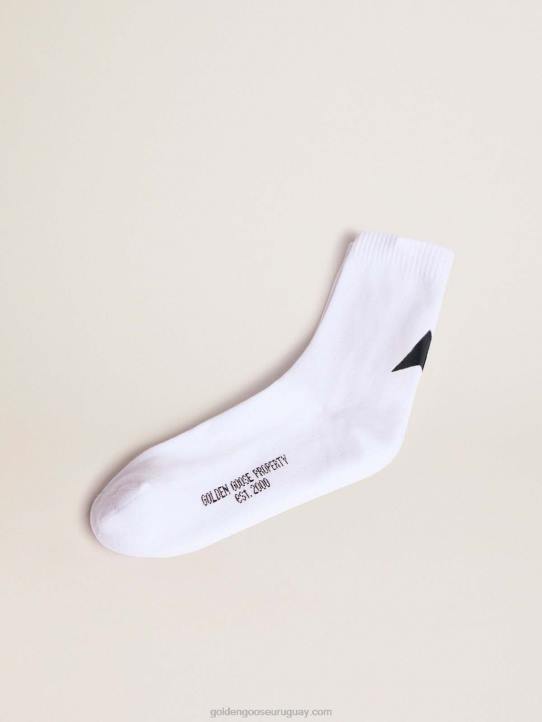 mujer calcetines colección estrella blanca con estrella negra a contrasteGolden Goose 02H6315