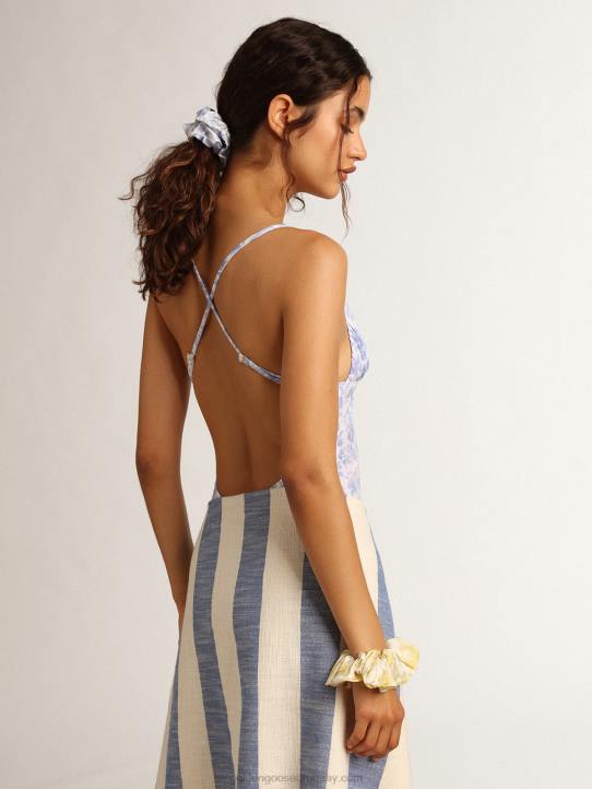 mujer Goma para el pelo colección resort con estampado amarillo limónGolden Goose 02H6303