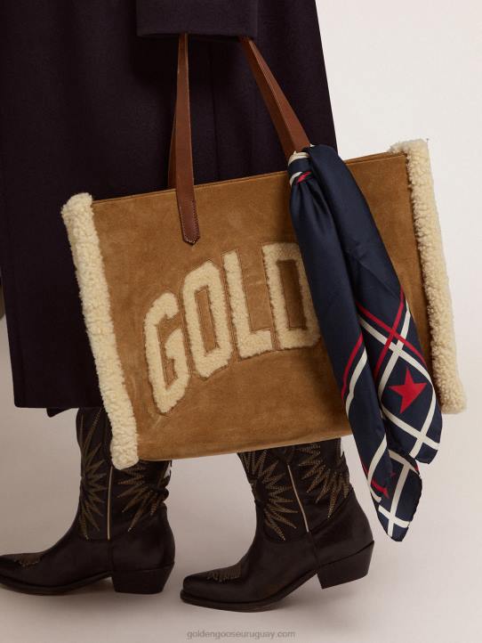 mujer bolso east-west california en piel serraje con borregoGolden Goose 02H6493