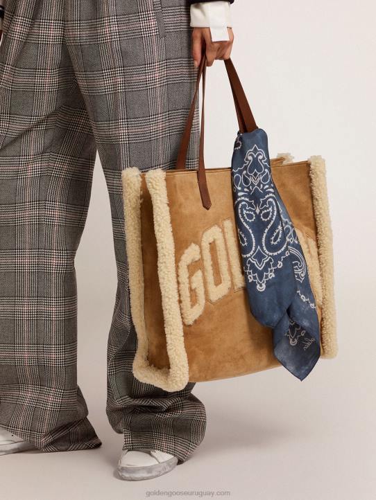 mujer bolso north-south california en piel serraje con borregoGolden Goose 02H6478